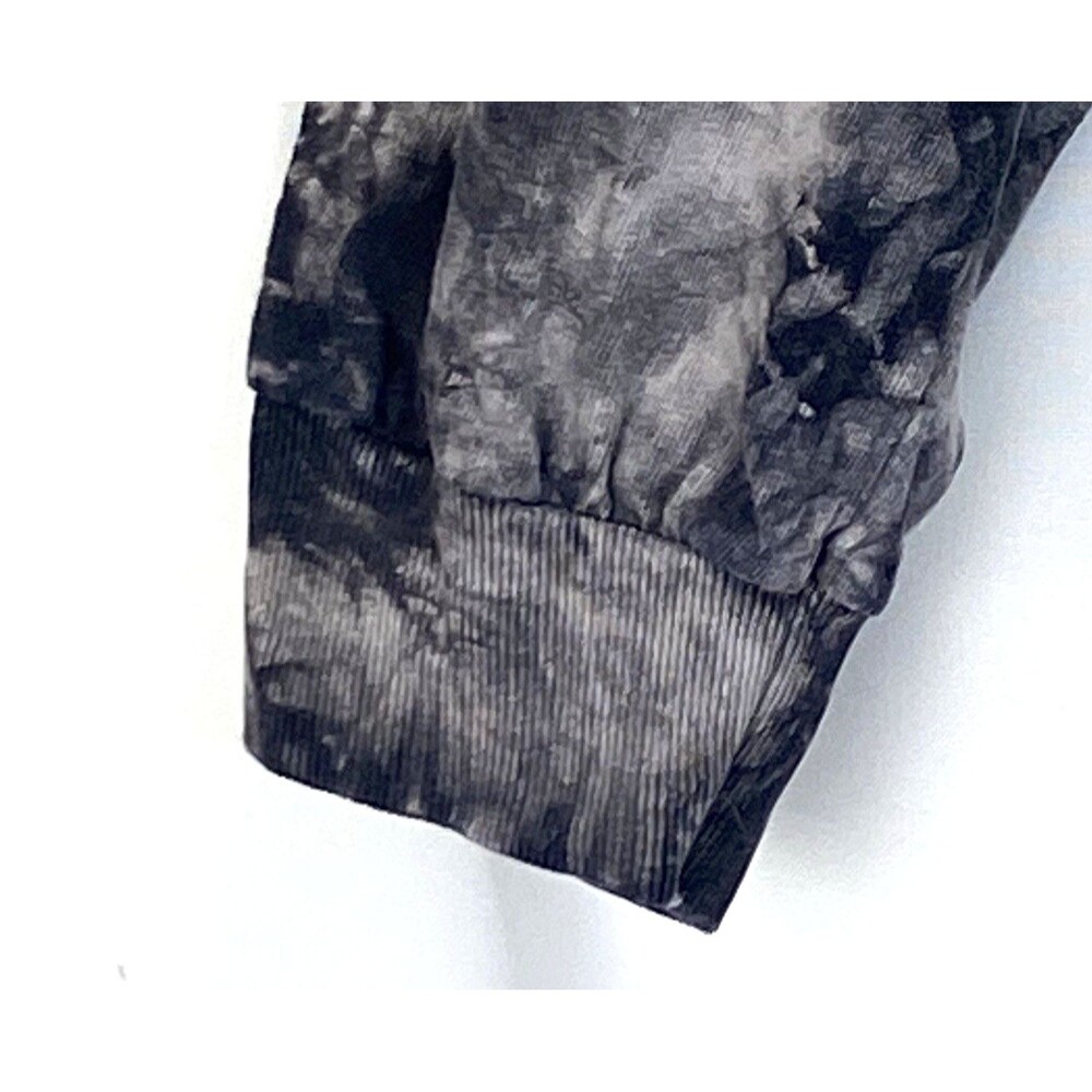 HUF x Spitfire Tie Dye Burn Faster Flame Logo Lg Sleeve Tee Black Gray Sz M FLAW - Picture 3 of 15